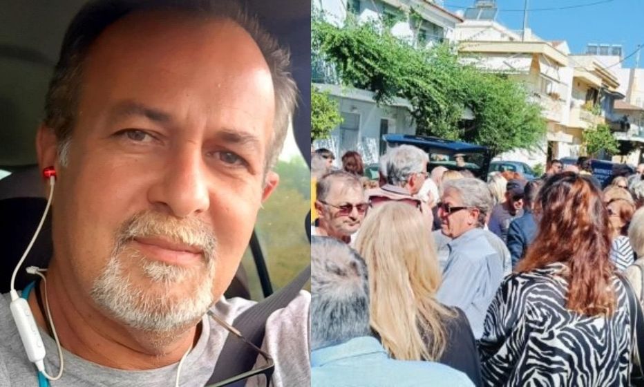 Θρήνος στην κηδεία του Γιώργου Παυλάκη – Τραγικές φιγούρες τα παιδιά του