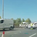 Ανατράπηκε φορτηγό στην Εθνική Οδό – Με δυσκολία η κυκλοφορία