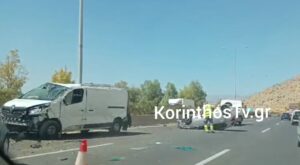 Ανατράπηκε φορτηγό στην Εθνική Οδό – Με δυσκολία η κυκλοφορία