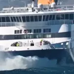 Θρίλερ με το Blue Star Naxos: Πάλευε στα κύματα με 9 μποφόρ – Είχε απαγορευτικό απόπλου (vid)
