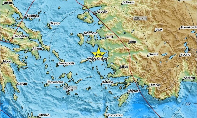 Σεισμός 3,5 Ρίχτερ στη Σάμο – Αισθητός στο νησί, τι κατέγραψαν Γεωδυναμικό και EMSC