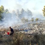 Φωτιά τώρα στη Μαγνησία – Σηκώθηκαν εναέρια μέσα