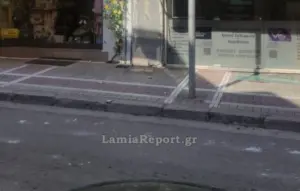 Πανικός στη Λαμία: Από τύχη δεν τραυματίστηκε κανείς μετά την κατάρρευση βεράντας