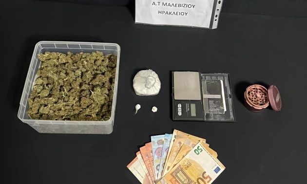 Ηράκλειο: Συνελήφθη 41χρονος με κάνναβη και κοκαΐνη στο Μαλεβίζι