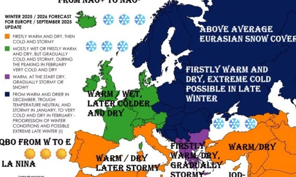 Έρχεται ιστορικός χειμώνας στην Ελλάδα – Πολικές εισβολές, χιόνια και ακραίες καταιγίδες προειδοποιούν οι δείκτες