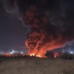 Μεγάλη φωτιά τώρα στον Ασπρόπυργο – Ακολούθησε δυνατή έκρηξη