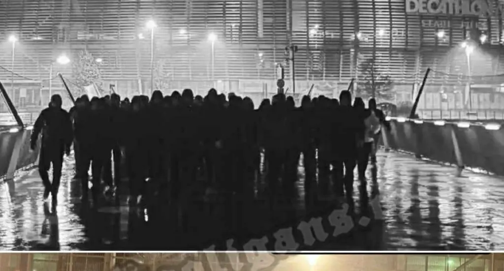 Σοβαρό επεισόδιο οπαδικής βίας μεταξύ οπαδών του ΠΑΟΚ και της Λιλ (vid)