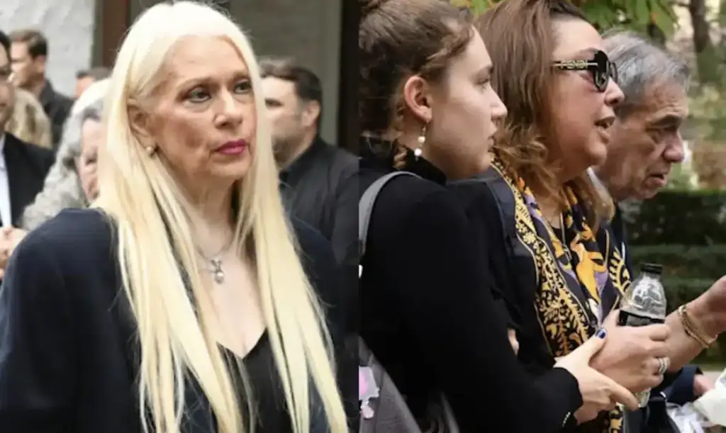 Μάρα Θρασυβουλίδου: Συντετριμμένη αποχαιρέτησε τον σύζυγό της Γιώργο Νιάρχο στην Κηφισιά