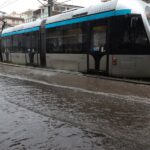 Εκτός λειτουργίας το Τραμ λόγω της βροχής – Ποιες στάσεις κλείνουν