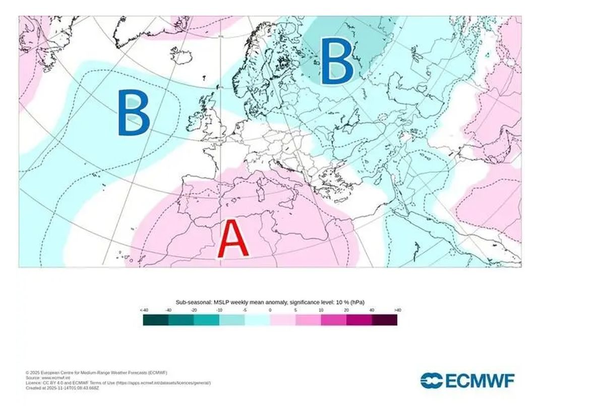 Καιρός: Λευκά Χριστούγεννα φέτος; Τι δείχνει το Ευρωπαϊκό Κέντρο Πρόγνωσης