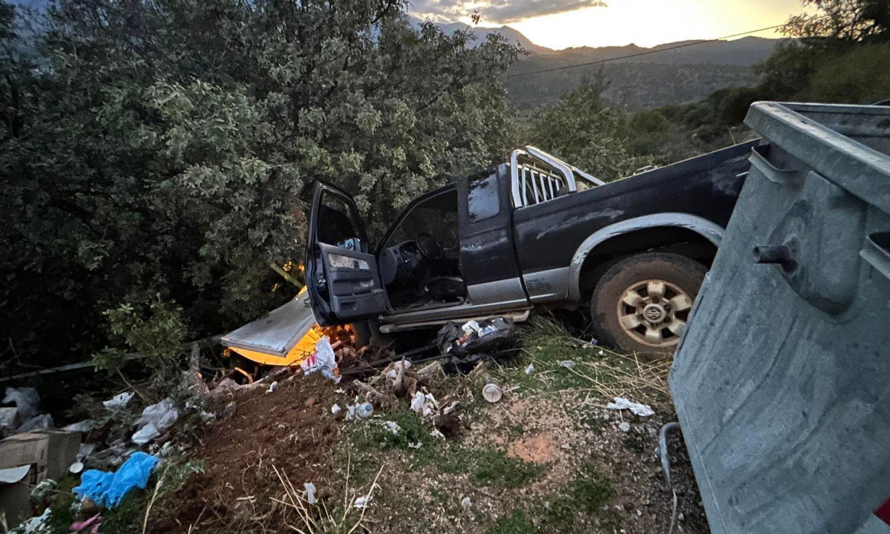 Σοβαρό τροχαίο στον ΒΟΑΚ – Φορτηγάκι ξέφυγε από τον έλεγχο