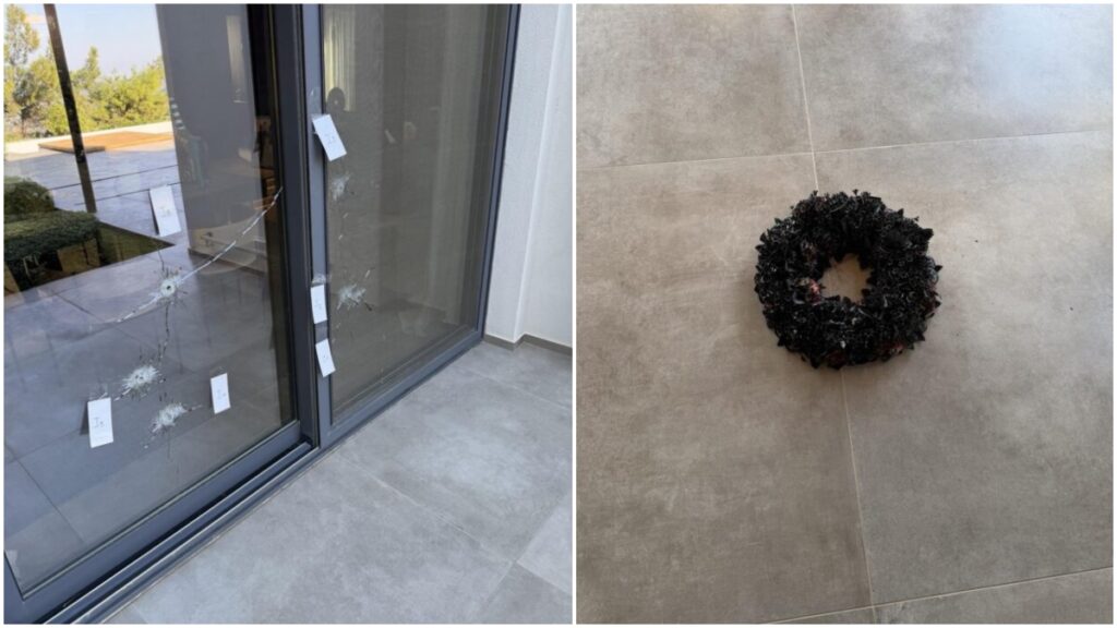 «Γάζωσαν» σπίτι επιχειρηματία με 14 σφαίρες – Άφησαν μαύρο στεφάνι στην πόρτα του