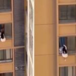 Viral βίντεο: Η ερωμένη κρέμεται από το μπαλκόνι του 10ου ορόφου για να κρυφτεί από τη σύζυγο του εραστή