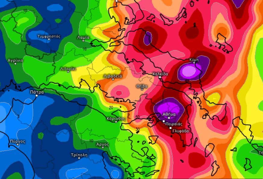 Προσοχή: Οι περιοχές της Αττικής που θα πέσει το περισσότερο νερό