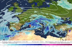 Καιρός: Διπλό κύμα κακοκαιρίας τα Χριστούγεννα – Η πρώτη τάση για την Πρωτοχρονιά
