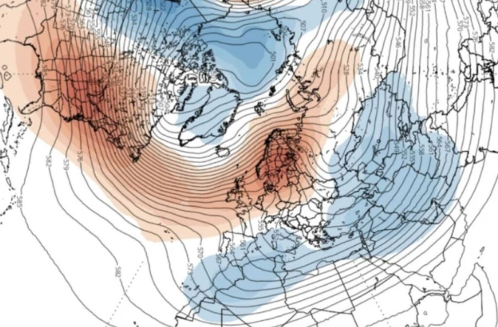 Καιρός: Ο ρόλος του ατλαντικού αντικυκλώνα και τα σενάρια για ψύχος στην Ευρώπη