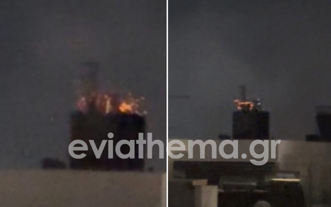 Φωτιά σε ξενοδοχείο στο κέντρο της Χαλκίδας – Μεγάλη επιχείρηση της πυροσβεστικής (video)