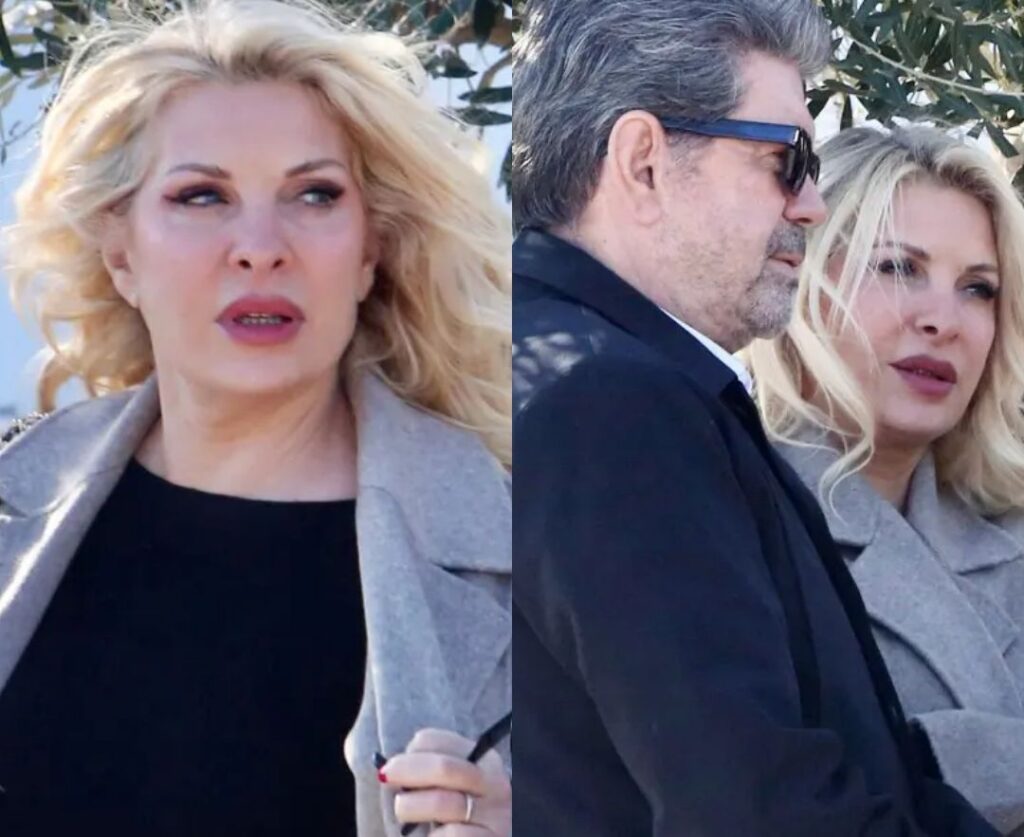 Ελένη Μενεγάκη: Η φορτισμένη στιγμή στην κηδεία του Γιώργου Παπαδάκη στη Ριτσώνα