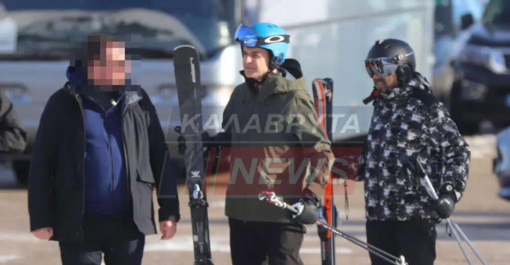 Για σκι στα Καλάβρυτα ο Κυριάκος Μητσοτάκης! (pics)