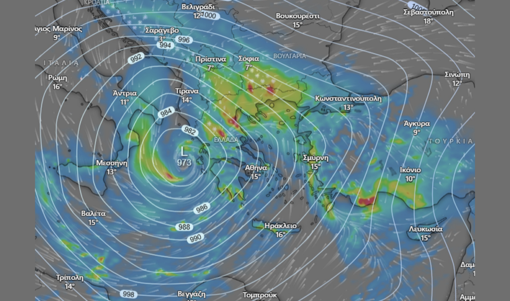 Καιρός – Καλλιάνος: Βροχές, χιόνια και σφοδροί άνεμοι
