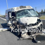 Καραμπόλα στην Αθηνών-Κορίνθου: Τρεις τραυματίες και σοβαρές ζημιές στη Νέα Πέραμο