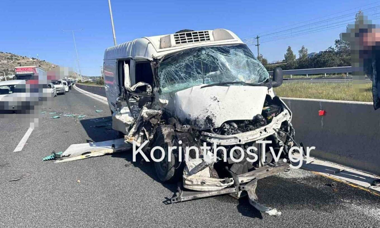 Καραμπόλα στην Αθηνών-Κορίνθου: Τρεις τραυματίες και σοβαρές ζημιές στη Νέα Πέραμο