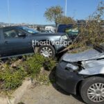 Εικόνες καταστροφής σε πάρκινγκ της Θεσσαλονίκης-Πήρε σβάρνα 9 αυτοκίνητα